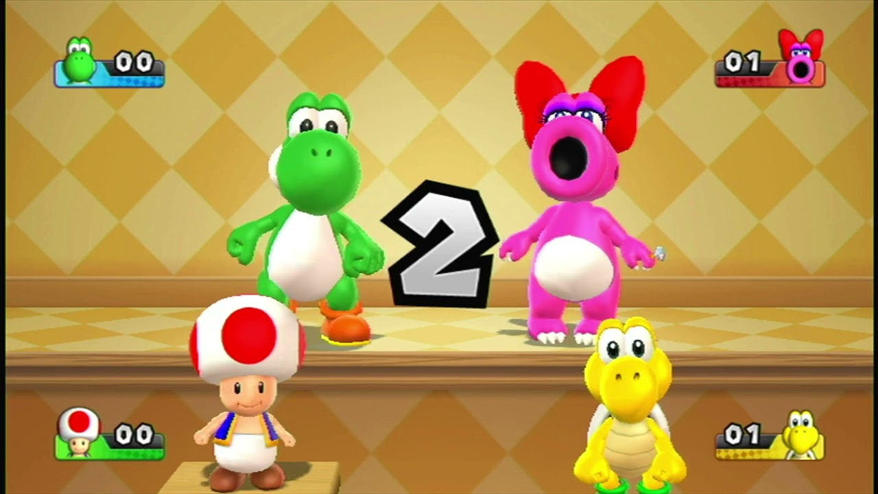 Mario Party 9 4Players -- Yoshi e Toad Vs  Struzi e Koopa