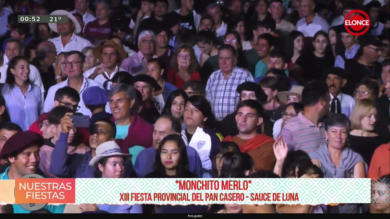 Monchito Merlo brilló en el escenario de la Fiesta del Pan Casero en Sauce de Luna