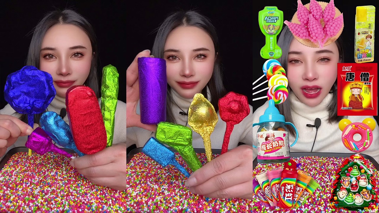 ASMR Конфеты 🍬 Игрушки принцессы 👑 Забавные очки 🤓 Фруктовое желе 🍇 Клубничные лакомства 🍓 EP573