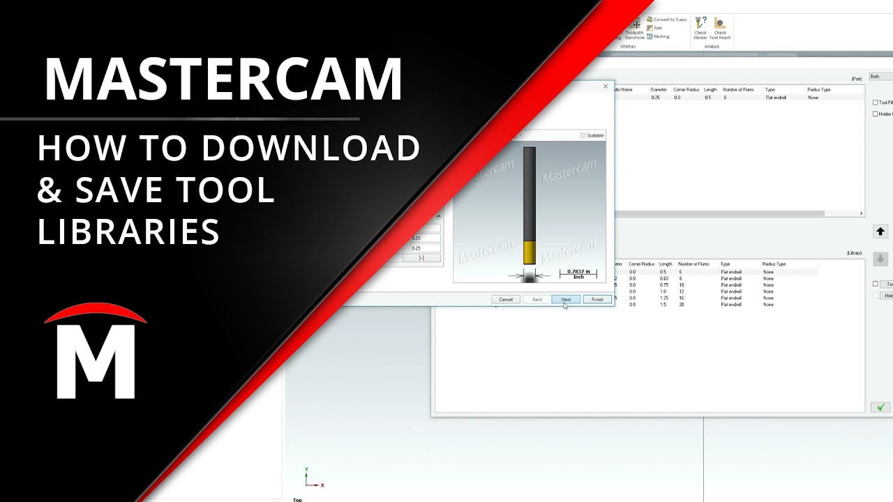 How to Download Mastercam Tool Libraries