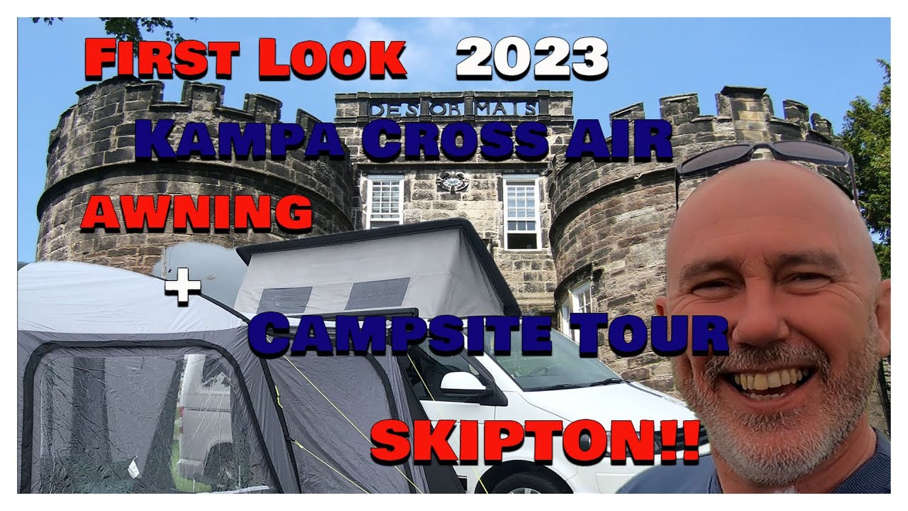 Тент Kampa Cross AIR 2023: первый взгляд и тур по кемпингу Serene Skipton