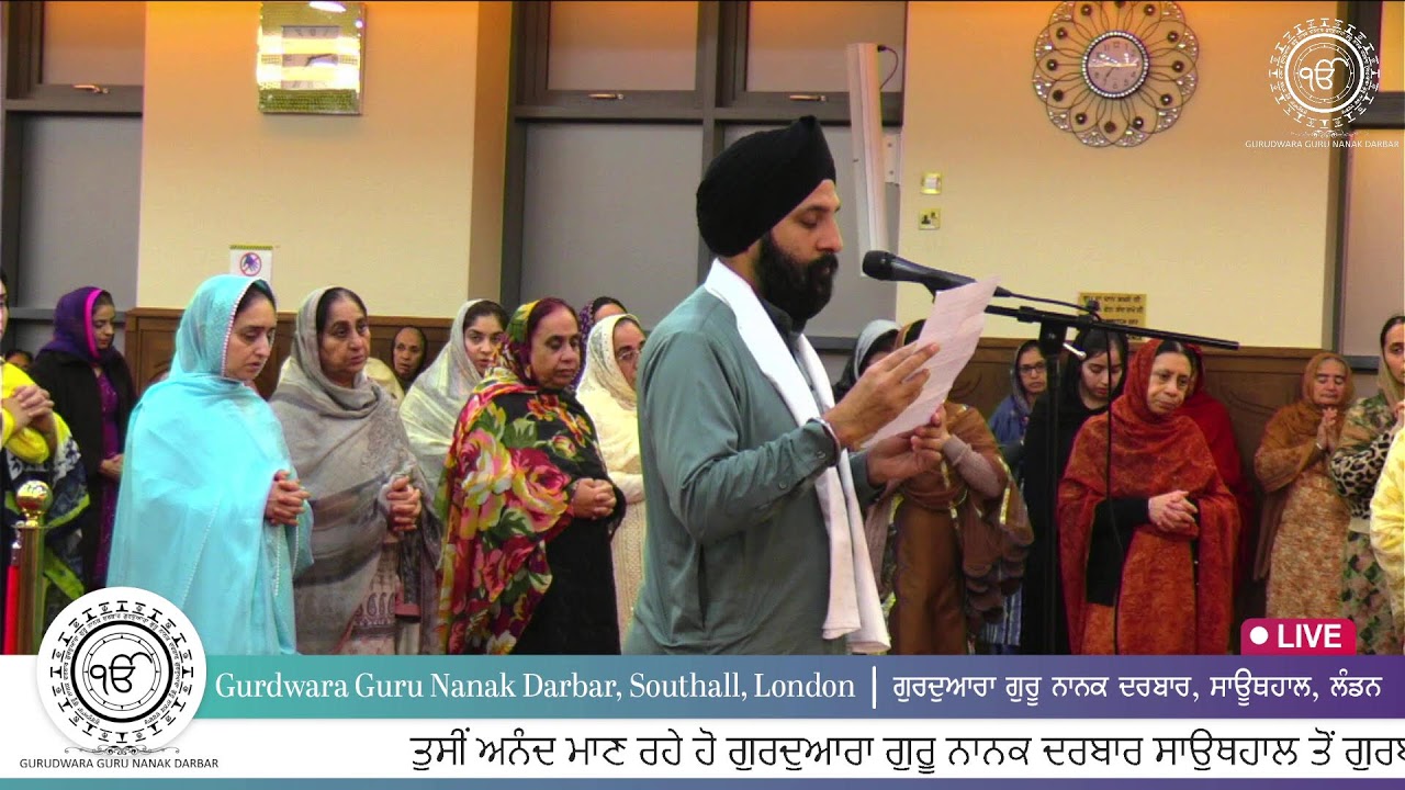 LIVE Gurdwara Guru Nanak Darbar Southall London UK