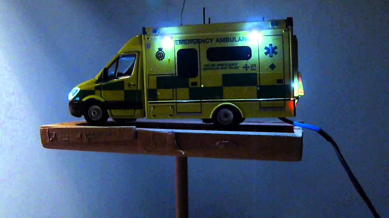 Welsh Ambulance Service -Mercedes Sprinter, 1:76 scale ambulance.