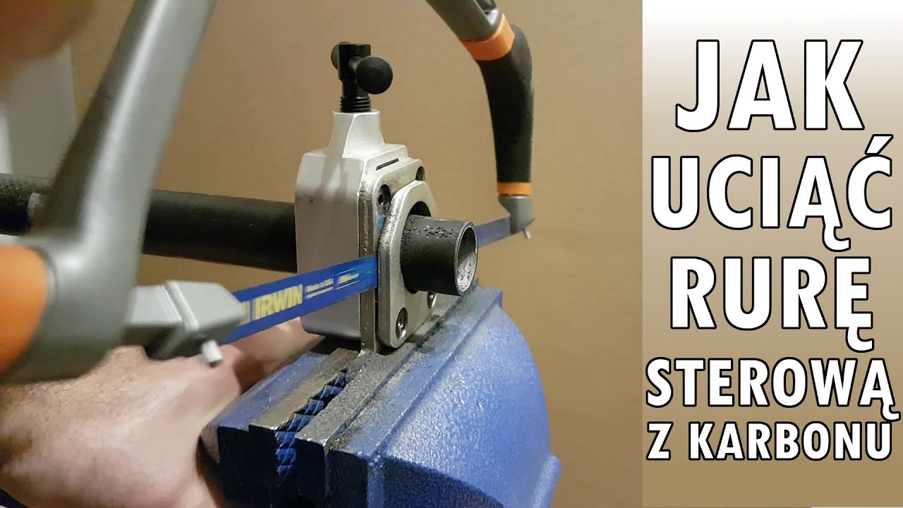 Serwis #3 Skracanie karbonowej rury sterowej. How to cut a road bike steerer tube.
