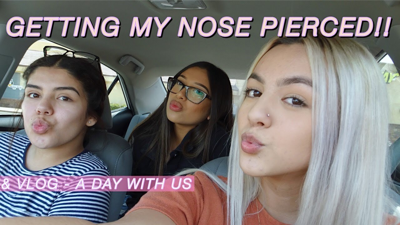 GETTING MY NOSE PIERCED !! + VLOG