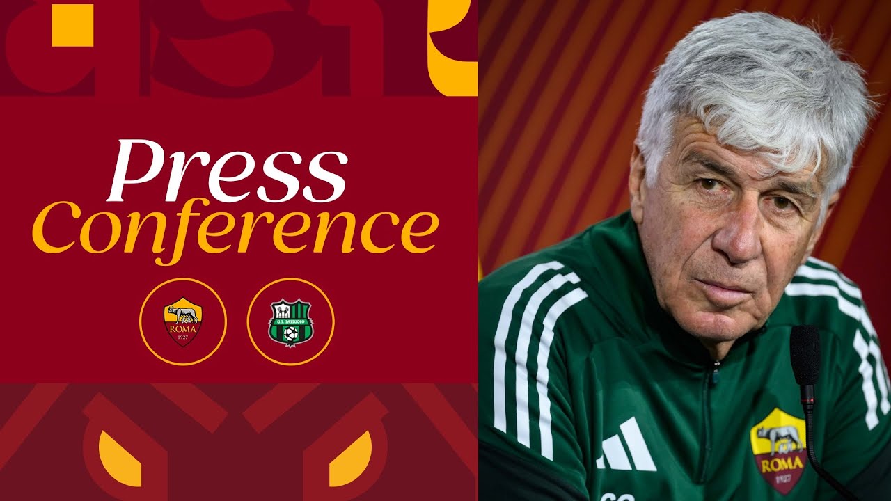 🟨 LIVE 🟥 LA CONFERENZA STAMPA DI GIAN PIERO GASPERINI ALLA VIGILIA DI ROMA-SASSUOLO