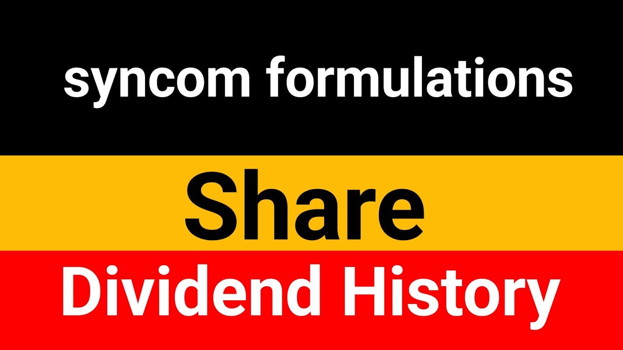 Акции Syncom Formulations || Последние новости об акциях Syncom Formulations