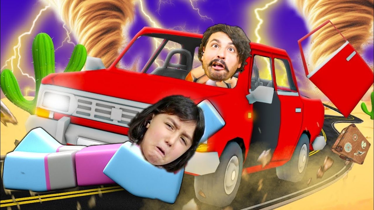 ZOMBİLERDEN KAÇARKEN ARABAYLA YÜSRAYI EZDİM 🚗  ROBLOX A Dusty Trip