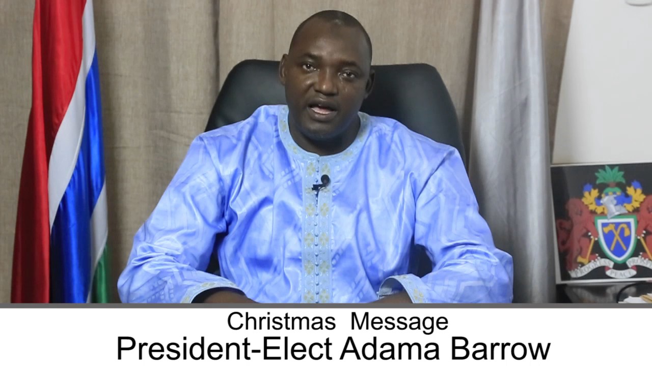 President-Elect Adama Barrow Christmas Message