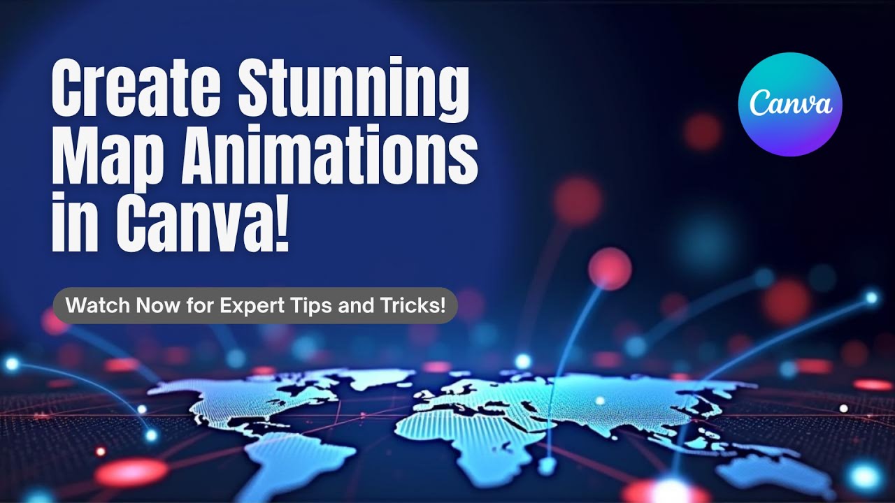 Как создавать анимированные карты в CANVA!