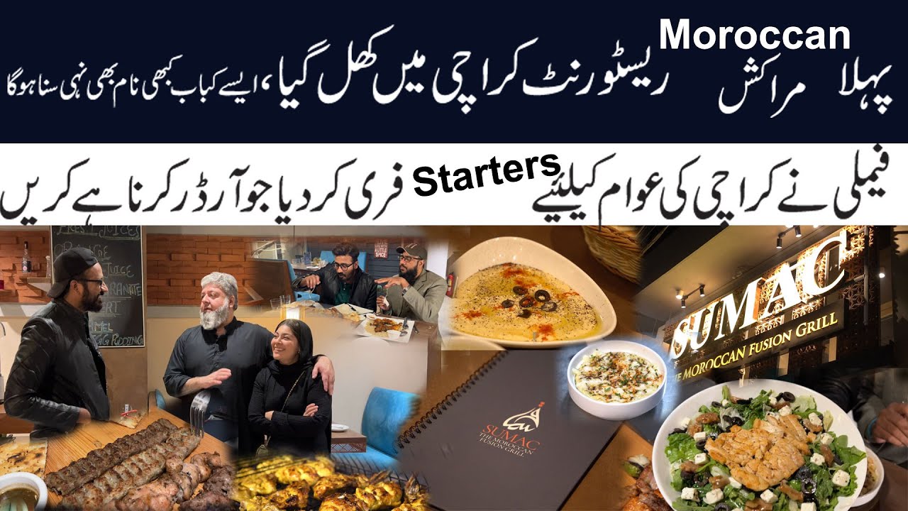 Karachi ka Pehlay Moroccon Fusion Grill Restaurant.