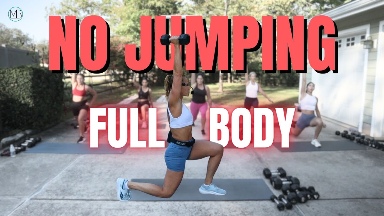 50 MIN NO JUMPING Full Body Compound Workout + Weights | NO REPEATS | 5 MIN AB FINISHER