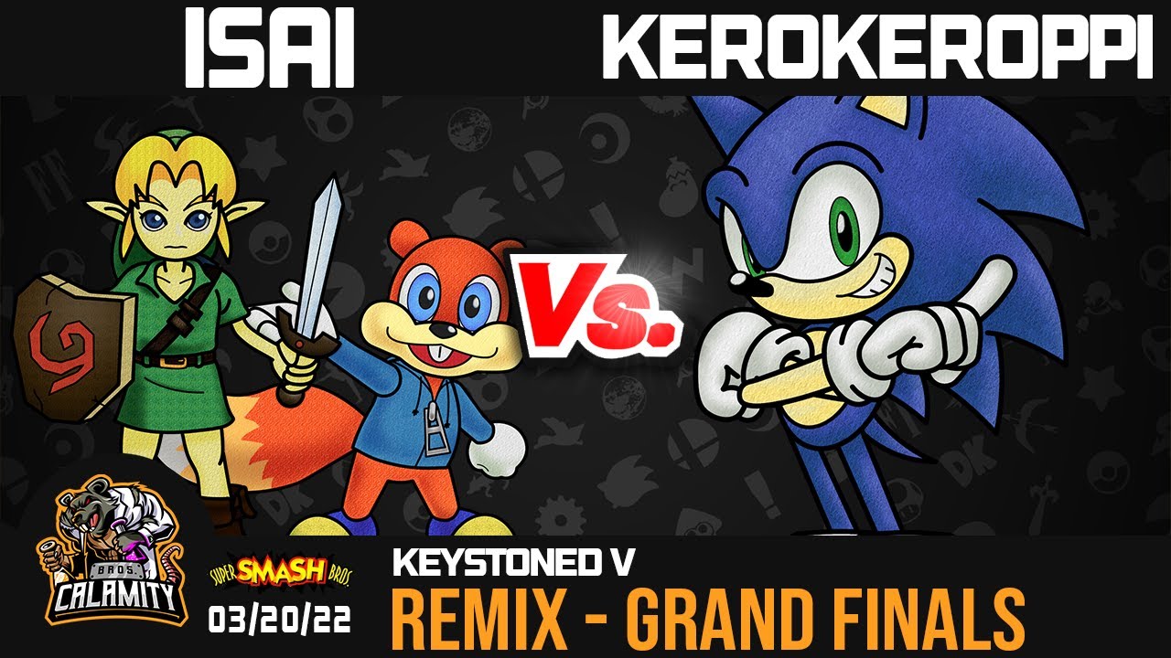 Keystoned V | SSB64 Remix - Гранд-финал - KeroKeroppi (Sonic) против [L] Isai (Y.Link/Conker)