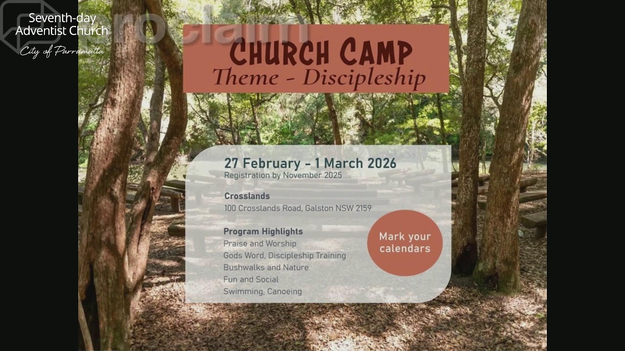 Parramatta Seventh-day Adventist Church Live Stream 1st November 2025
