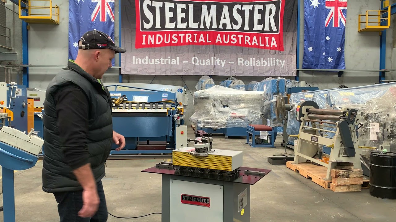 HVAC / Sheetmetal Lockseamer 1.2mm Capacity. Steelmaster Model: SM-L20N, 4 Profiles in 1,