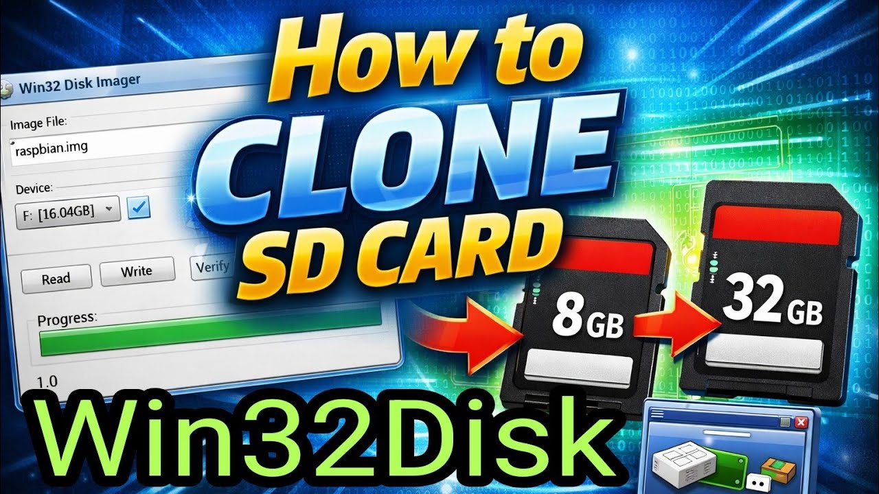 Win32 Disk Imager - Как клонировать SD-карту - 2026