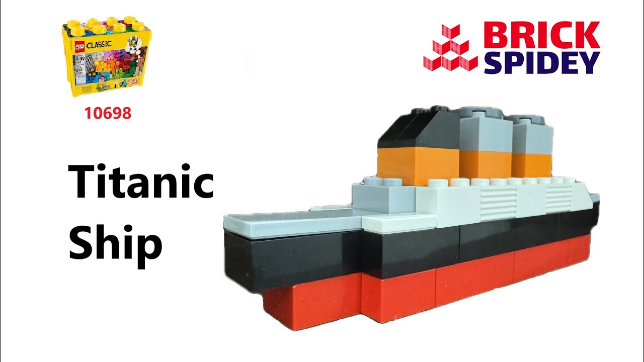How to make a Titanic Ship idea tutorial using Lego Classic 10698 #ship #titanic #legomoc