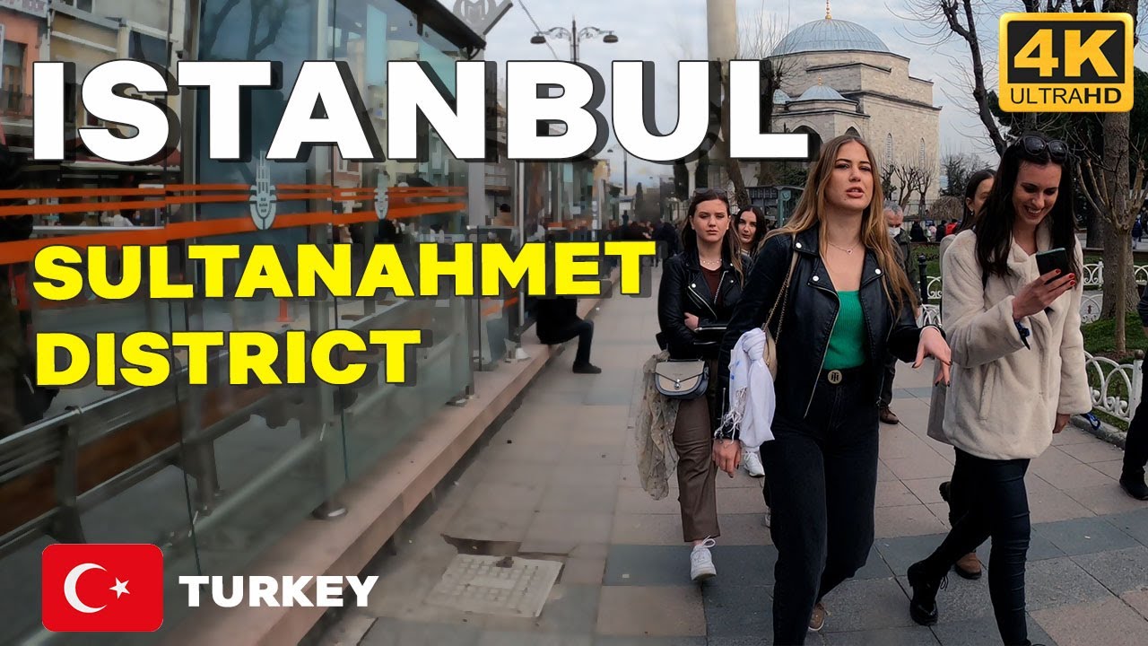Istanbul Beyazit to Sultan Ahmet Square  | Walking Tour  February  2022 | 4k UHD 60fps