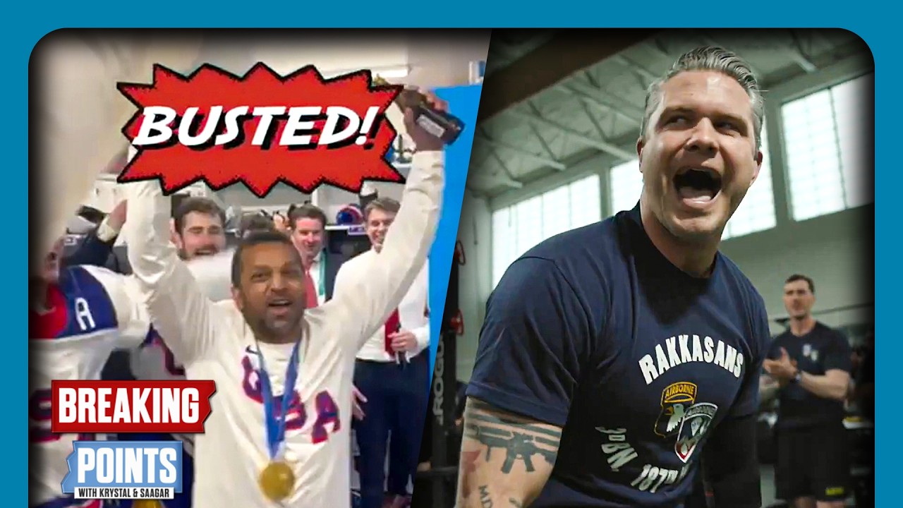 Stolen Valor: Kash Patel CHUGS Beers With Team USA Hockey