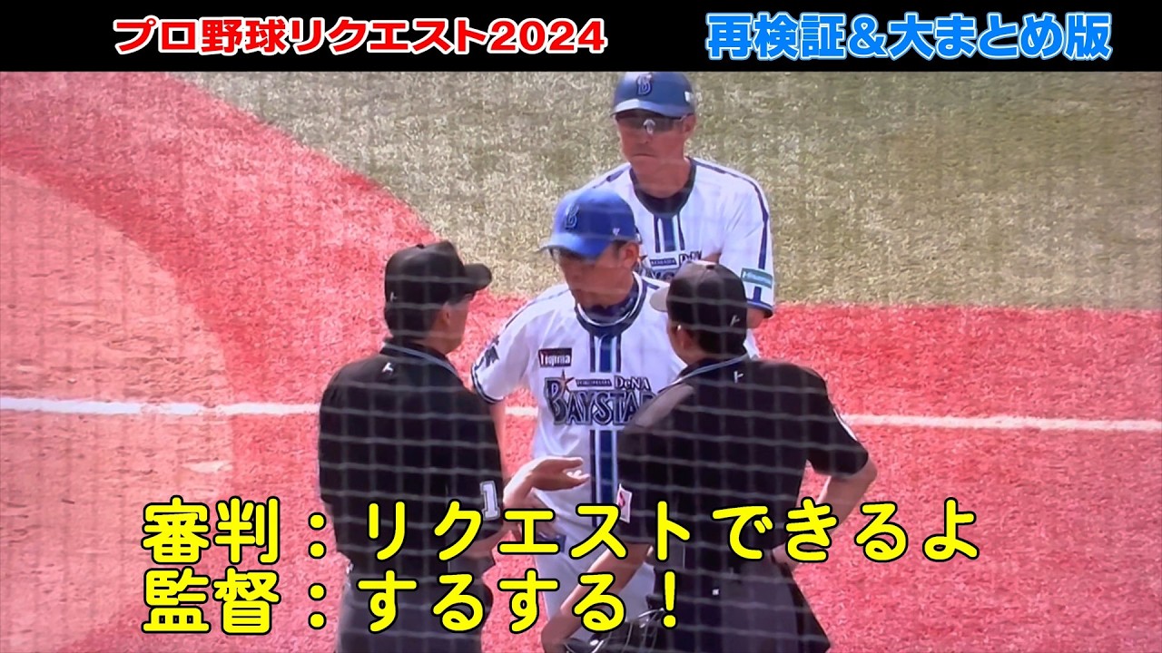 【再編集＆大まとめ版】プロ野球リクエスト再検証集！