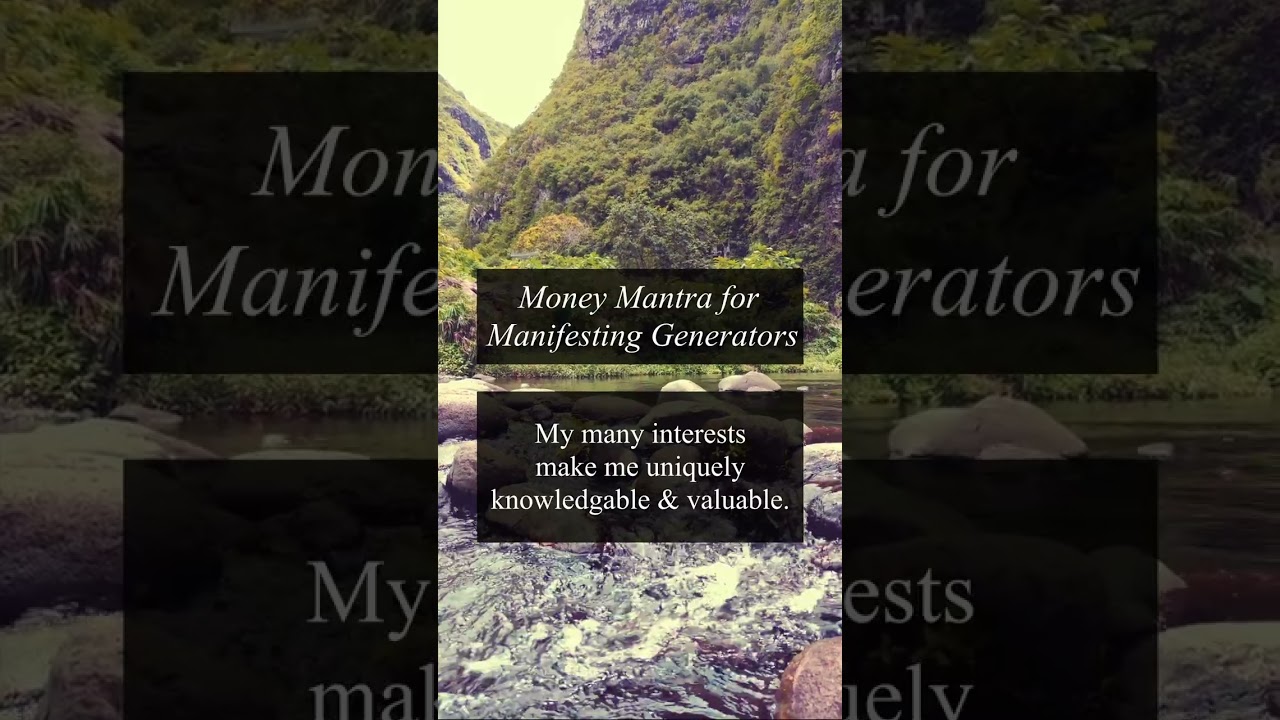 Human Design Manifesting Generator Abundance Affirmation #shorts