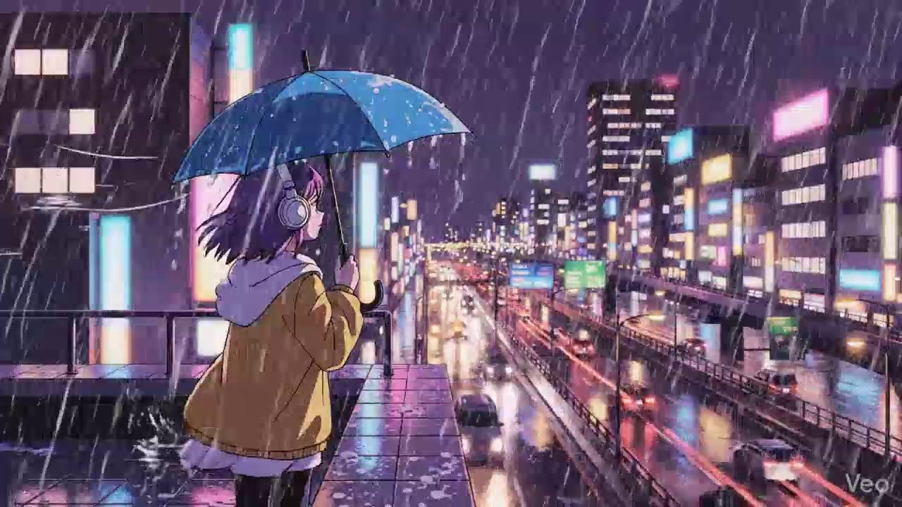 Japanese Rainy Night 🌧️ Chillhop Lofi Study Music
