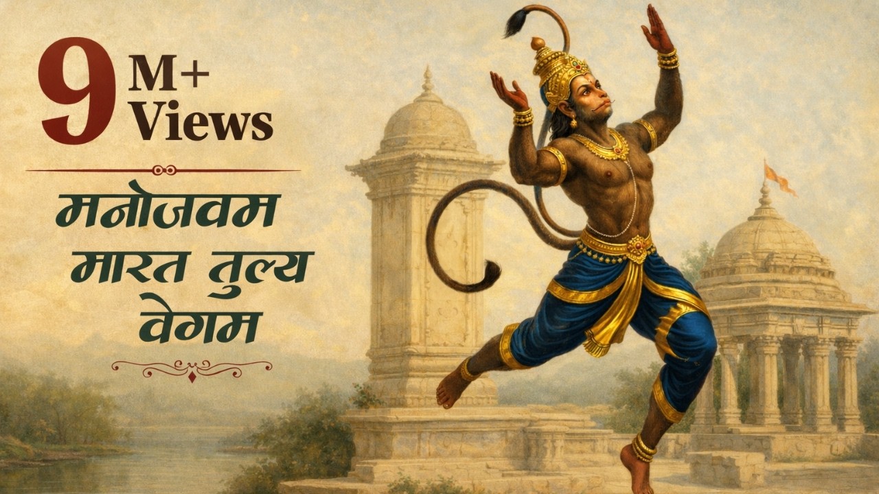 Listen Daily: Manojavam Maruta Tulya Vegam | Powerful Hanuman Mantra