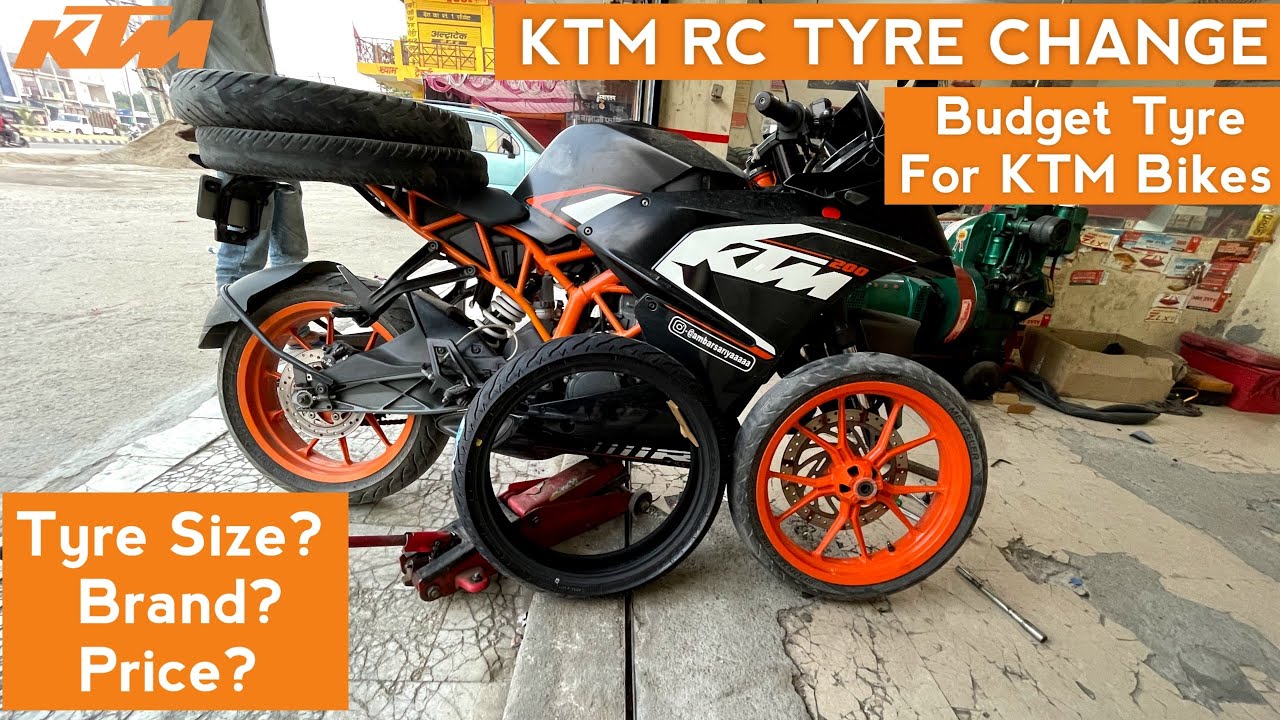 KTM RC Tyre Change : 125/200/390 [Detailed Guide]