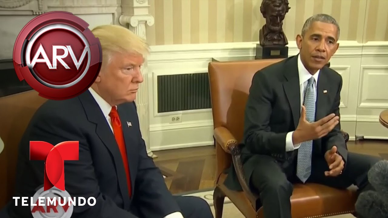 Obama recibe a D. Trump en la Casa Blanca | Al Rojo Vivo | Telemundo