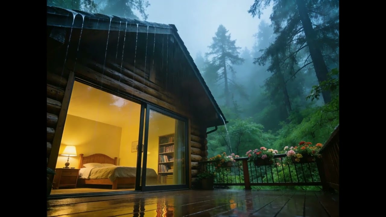 Let Go of Stress ☔ Gentle Rain at Night