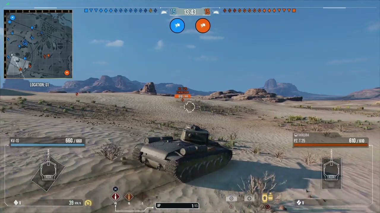 WOT CONSOLE PS4 / KV-1S / Gameplay