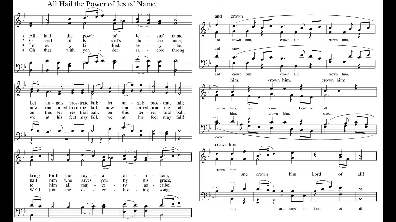 All Hail the Power of Jesus' Name soprano scratch track