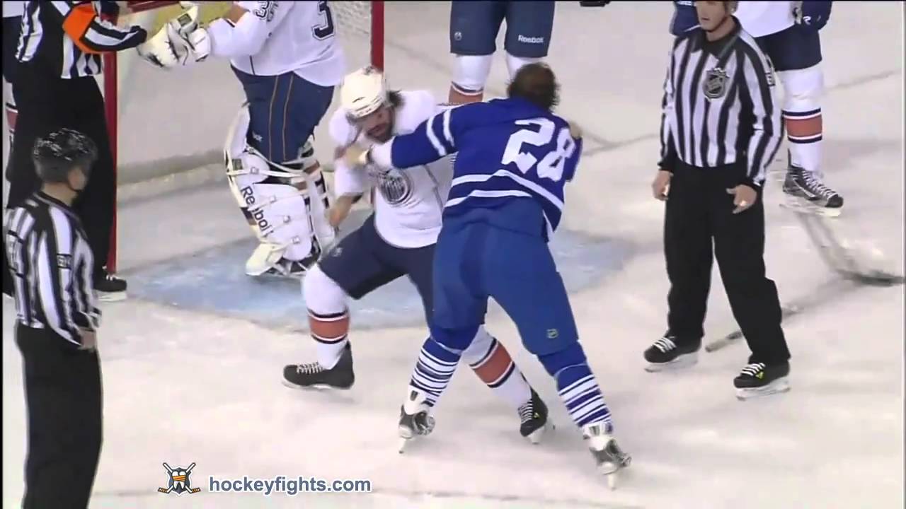 Colton Orr vs Zack Stortini Dec 14, 2010