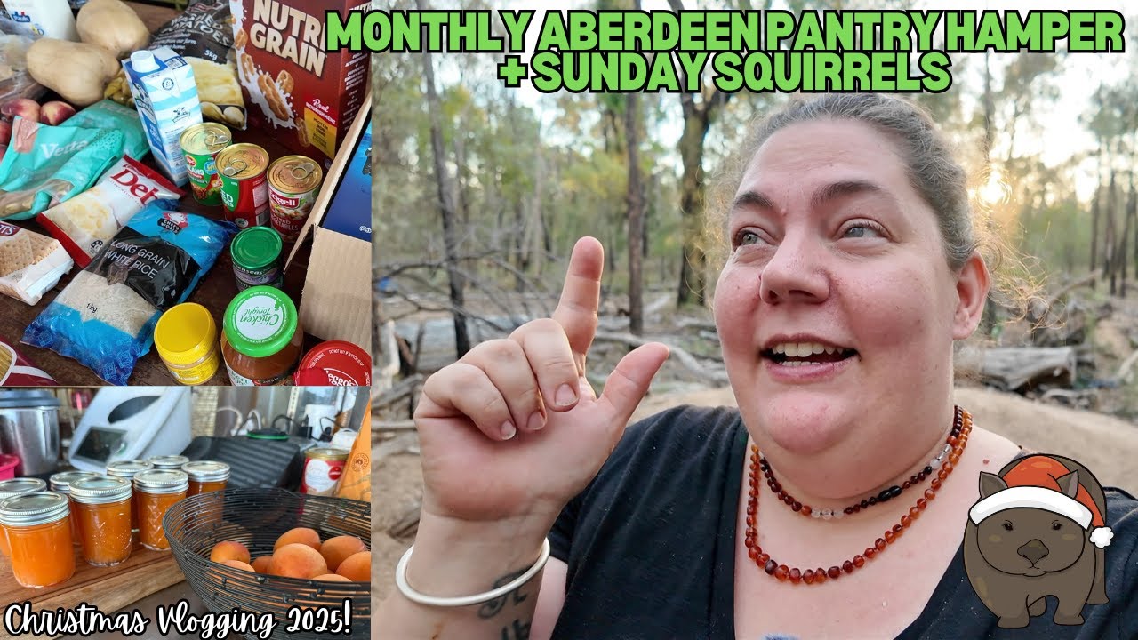 December Aberdeen Pantry Foodbank Hamper, Sunday Squirrels, Apricot Jam + more! - Vlogmas 2025