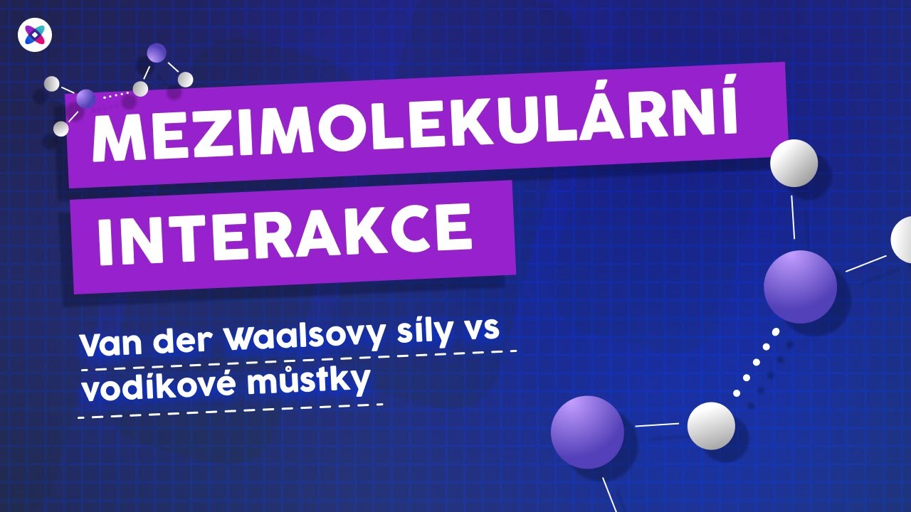 Mezimolekulární interakce: Van der Waalsovy síly vs Vodíkové můstky