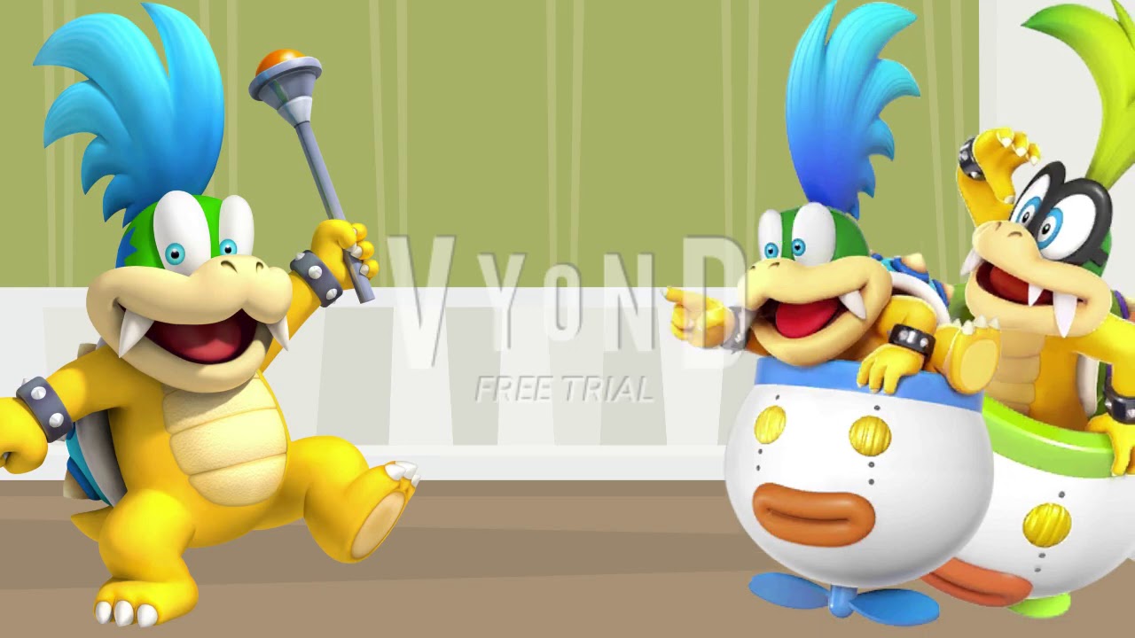 Bad Larry Koopa gets grounded bloopers