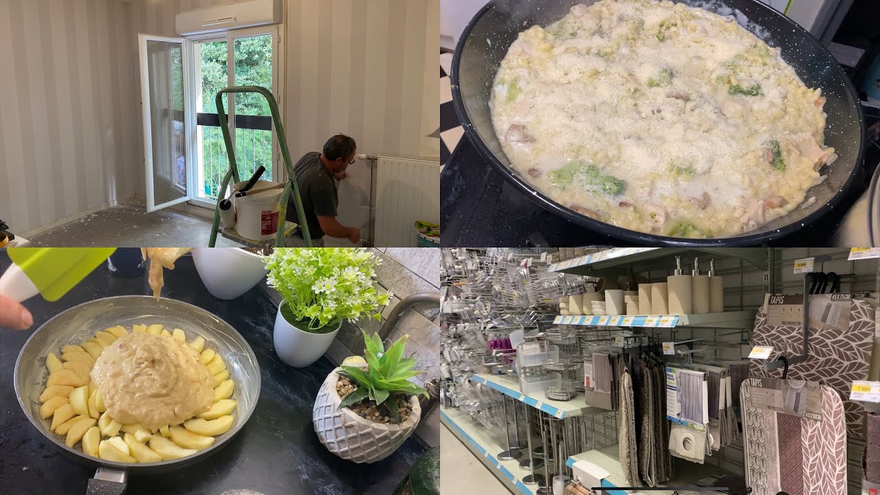 من يومياتي روتين يوم السبت فيه تحويسة وصفات رائعة كيكة تفاح في مقلات مقارون المطاعم /اصلاحات😤