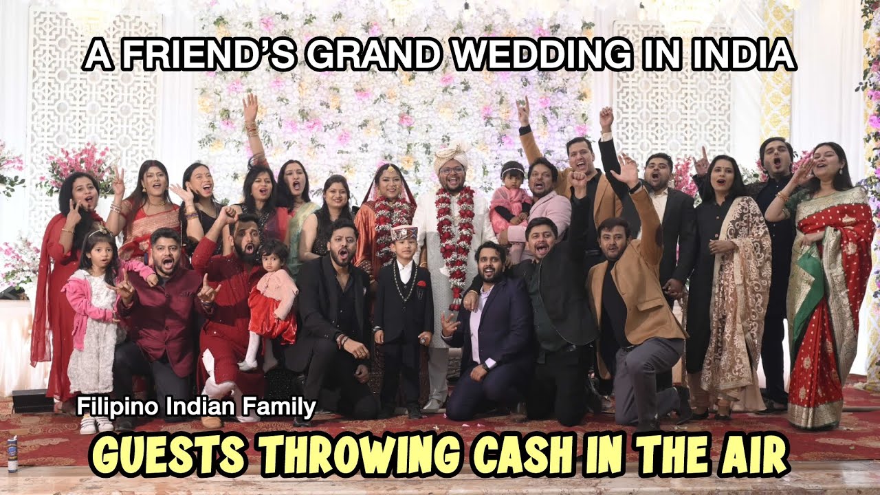 THROWING MONEY AT A FRIEND'S GRAND INDIAN WEDDING ♥︎Filipino Indian Family