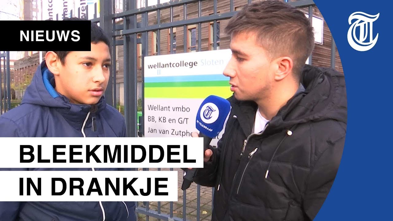 Docent vergiftigd: leerlingen reageren