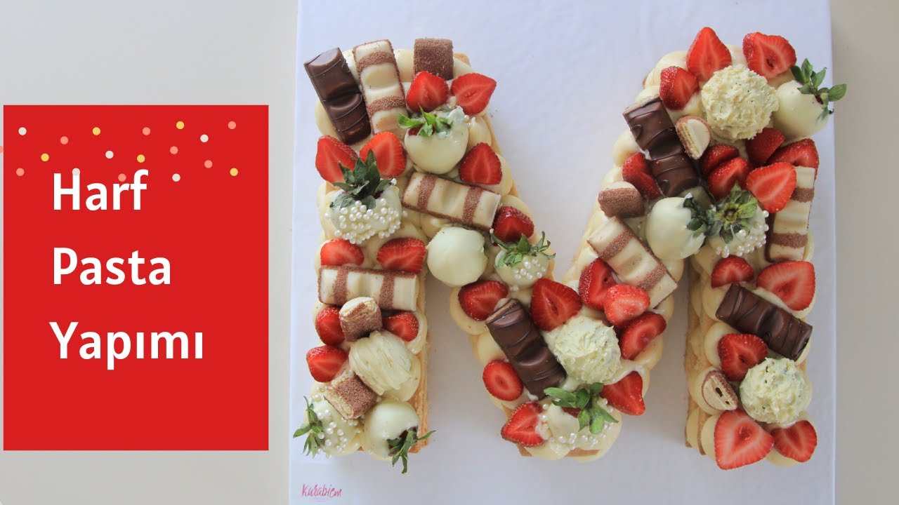 Harf Pasta Nasıl Yapılır? 🍓( Harf Pasta Kurabiye Tarifi )