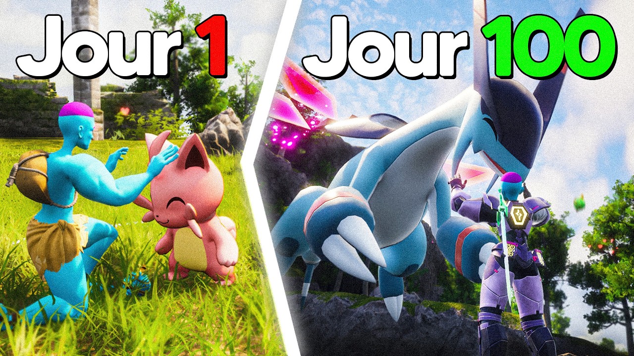 J'ai survécu 100 JOURS sur PALWORLD ! (c'était fou)
