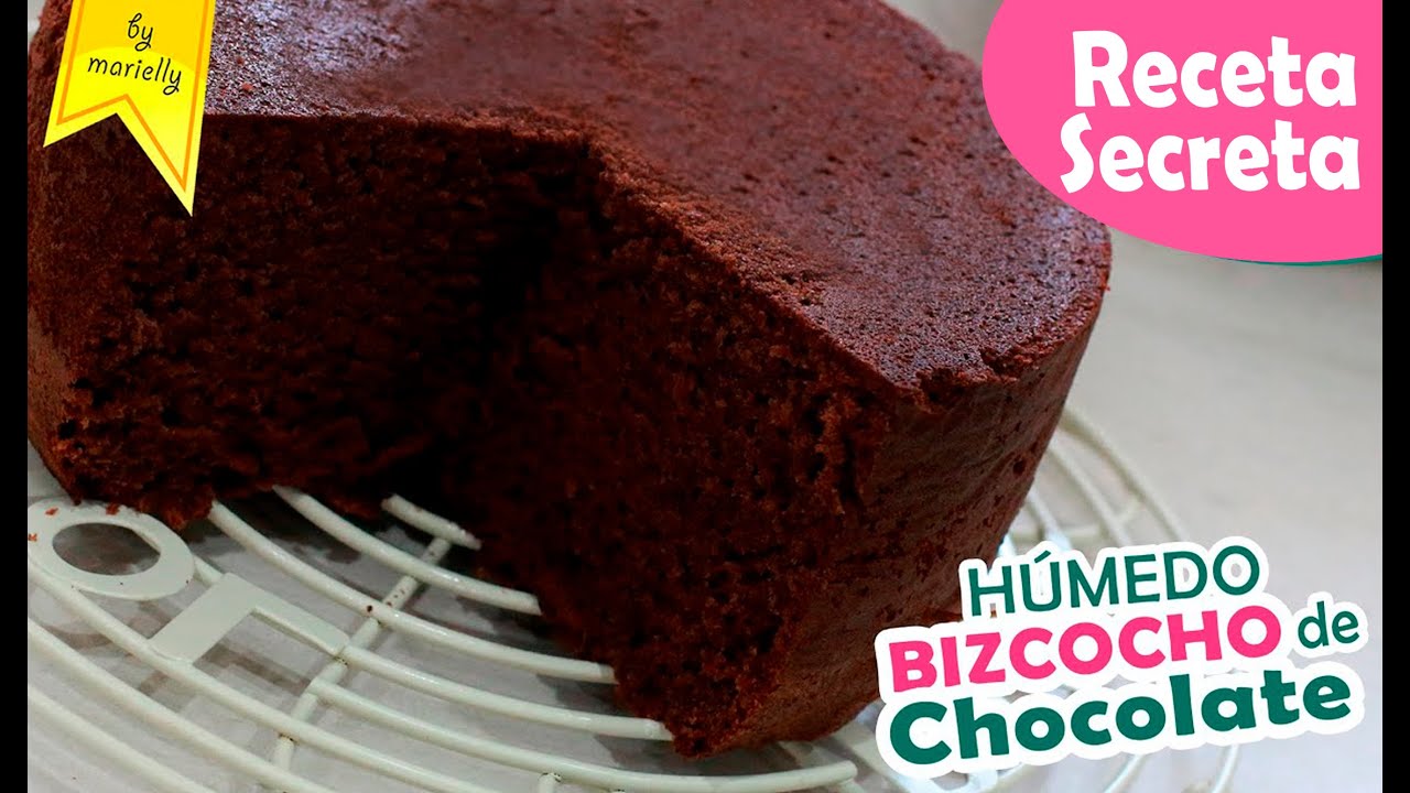 Extra HÚMEDO BIZCOCHO de CHOCOLATE 🥛🍫🍰 Receta secreta by Marielly
