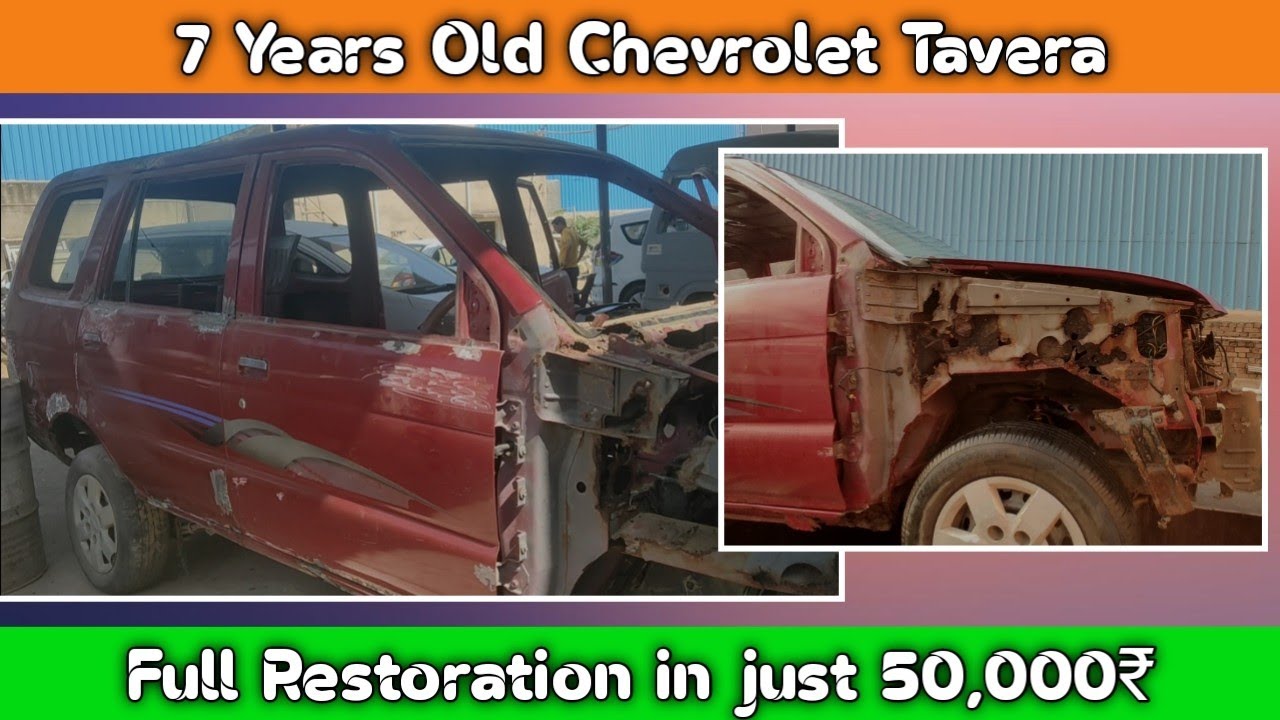 7 Years old Rusted Chevrolet Tavera full Restoration