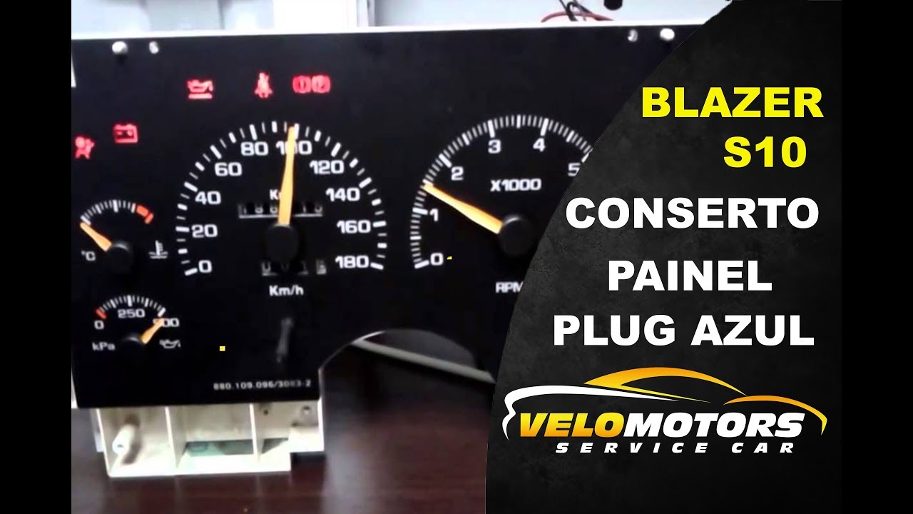 Conserto Defeito painel velocimetro Blazer S10 2.2 4.3 v6 2000 em diante