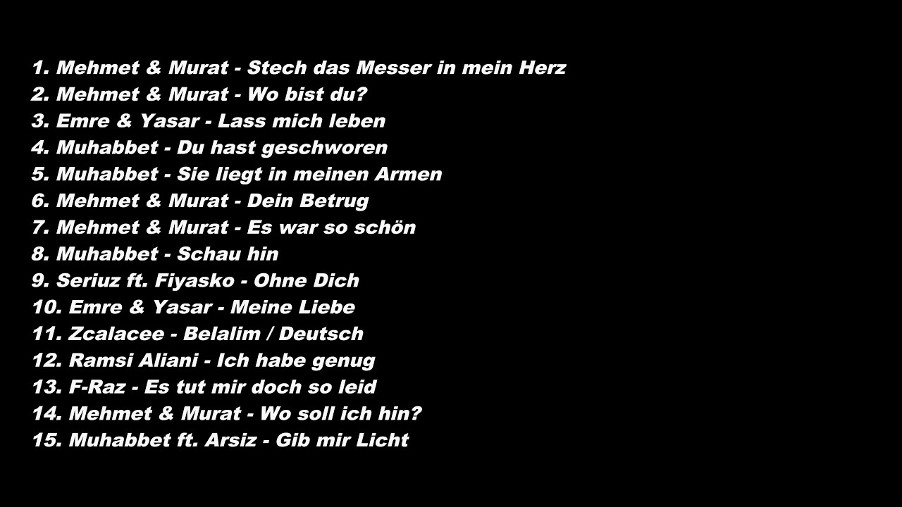 Erinnerungssongs #Goldwertezeiten (Mehmet&Murat,Emre&Yasar,Muhabbet,F-Raz,Zcalacee,Arsiz,Fiyasko)