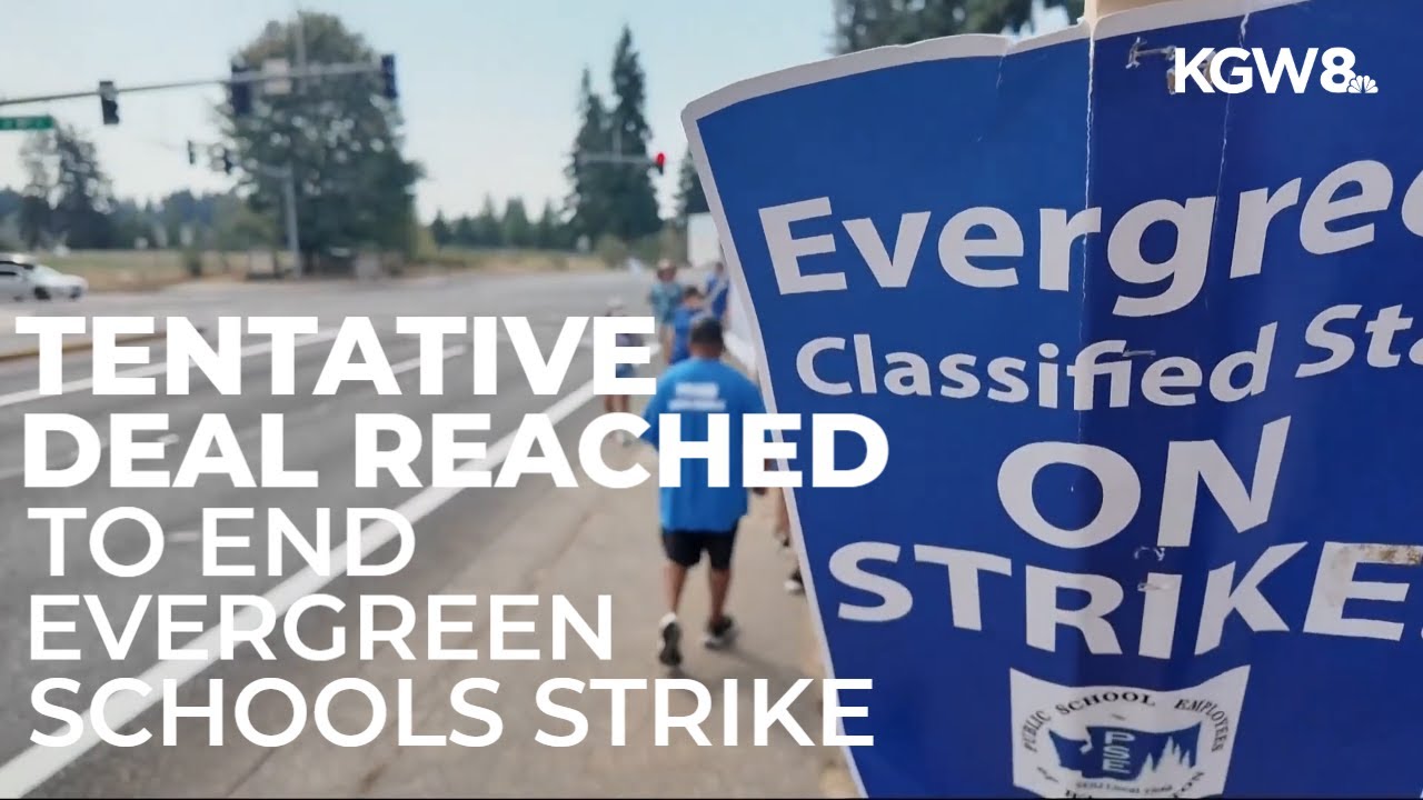 Evergreen classified staff and school district reach tentative agreement, potentially ending strike
