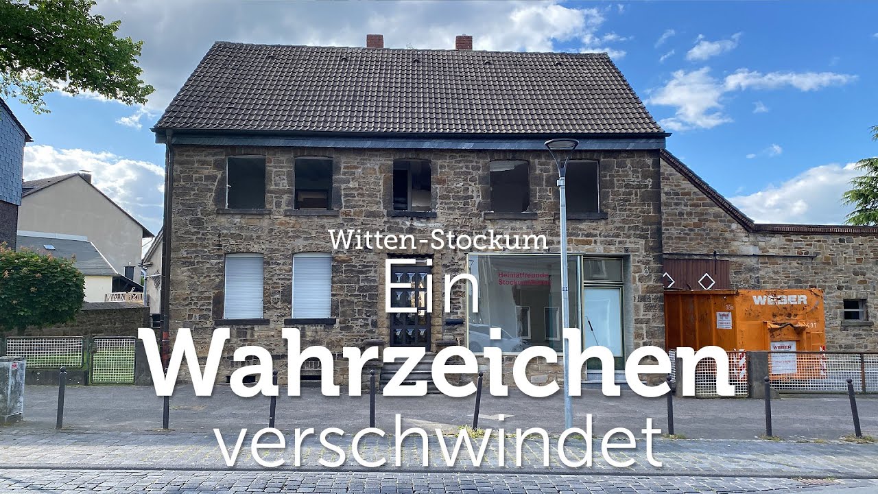 Bagger rückt an: Ein Stockumer Wahrzeichen verschwindet