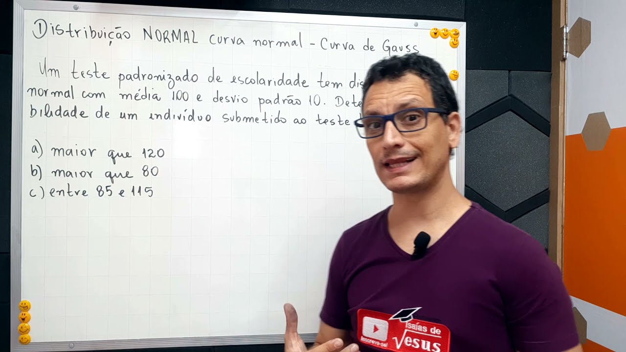 Distribuição Normal estatística curva normal ou curva de Gauss exercícios
