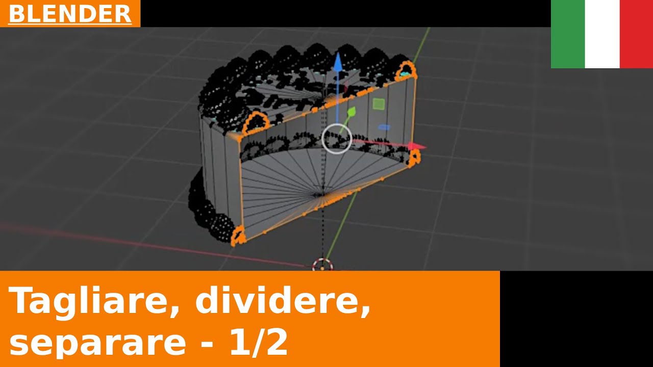 🇮🇹 Tagliare, affettare e separare gli oggetti in Blender, parte 1: Bisect, Split, Rip, Separate