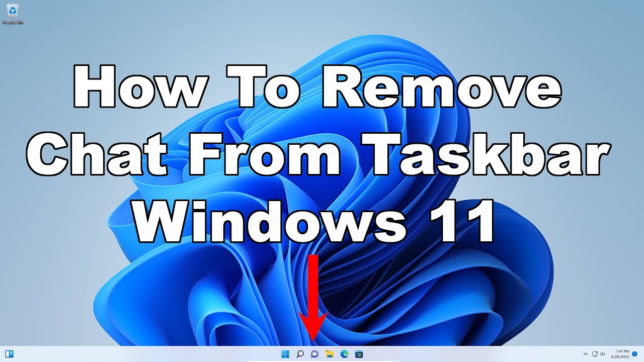 How To Remove Chat From The Task Bar In Windows 11 | Quick & Easy Guide